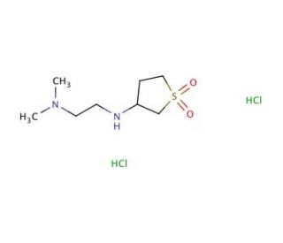 N&prime;-(1,1-Dioxo-tetrahydro-1lambda*6*-thiophen-3-yl)-N,N-dimethyl-ethane-1,2-diamine dihydrochloride - chemical structure image