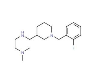 N&prime;-{[1-(2-Fluorobenzyl)piperidin-3-yl]methyl}-N,N-dimethylethane-1,2-diamine - chemical structure image