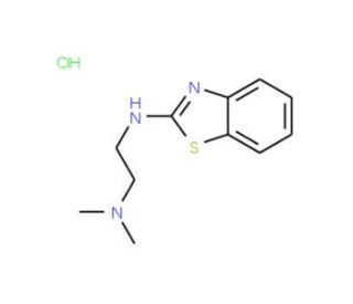 N&prime;-1,3-benzothiazol-2-yl-N,N-dimethylethane-1,2-diamine hydrochloride - chemical structure image