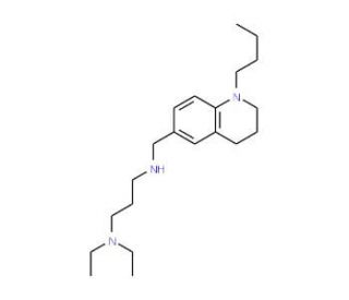 N&prime;-[(1-Butyl-1,2,3,4-tetrahydroquinolin-6-yl)-methyl]-N,N-diethylpropane-1,3-diamine - chemical structure image