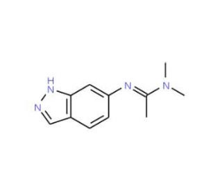 N&prime;-(1H-Indazol-6-yl)-N,N-dimethylethanimidamide - chemical structure image