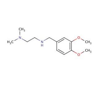 N&prime;-(3,4-Dimethoxy-benzyl)-N,N-dimethyl-ethane-1,2-diamine - chemical structure image