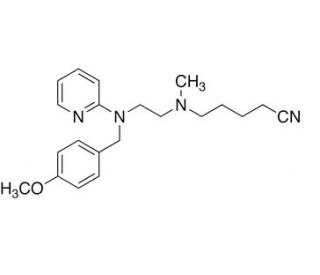 N&prime;-(4-Cyanobutyl)-N-(4-methoxybenzyl)-N&prime;-methyl-N-2-pyridinyl-1,2-ethanediamine (CAS 109912-34-7) - chemical structure image
