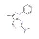 N′-(4-Formyl-3-methyl-1-phenyl-1H-pyrazol-5-yl)-N,N-dimethyliminoformamide (CAS 58668-41-0) - chemical structure image