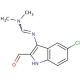 N′-(5-Chloro-2-formyl-1H-indol-3-yl)-N,N-dimethylimidoformamide - chemical structure image