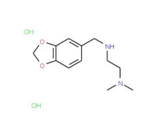 N&prime;-Benzo[1,3]dioxol-5-ylmethyl-N,N-dimethyl-ethane-1,2-diamine dihydrochloride - chemical structure image