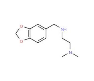 N&prime;-Benzo[1,3]dioxol-5-ylmethyl-N,N-dimethyl-ethane-1,2-diamine - chemical structure image
