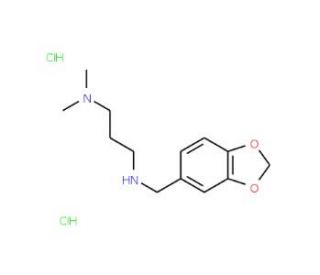 N&prime;-Benzo[1,3]dioxol-5-ylmethyl-N,N-dimethyl-propane-1,3-diamine dihydrochloride - chemical structure image