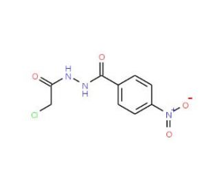 N&prime;-(chloroacetyl)-4-nitrobenzohydrazide (CAS 50677-28-6) - chemical structure image