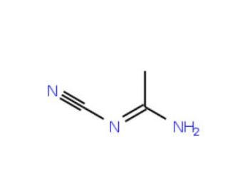 N&prime;-cyanoethanimidamide (CAS 56563-07-6) - chemical structure image
