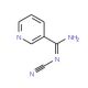 N′-Cyanopyridine-3-carboximidamide (CAS 73631-23-9) - chemical structure image
