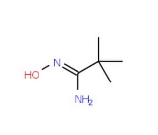 N&prime;-Hydroxy-2,2-dimethylpropanimidamide (CAS 42956-75-2) - chemical structure image