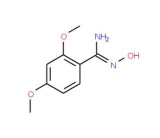 N&prime;-hydroxy-2,4-dimethoxybenzenecarboximidamide - chemical structure image