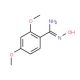 N′-hydroxy-2,4-dimethoxybenzenecarboximidamide - chemical structure image