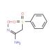 N′-Hydroxy-2-(phenylsulphonyl)ethanimidamide (CAS 17665-60-0) - chemical structure image