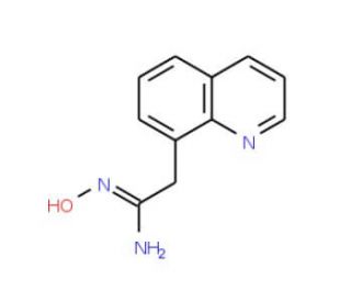 N&prime;-hydroxy-2-quinolin-8-ylethanimidamide - chemical structure image
