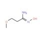 N′-hydroxy-3-methoxypropanimidamide (CAS 77072-12-9) - chemical structure image