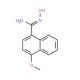 N′-Hydroxy-4-methoxynaphthalene-1-carboximidamide (CAS 690632-32-7) - chemical structure image