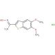 N′-Hydroxy-5,6-dimethoxy-1-benzothiophene-2-carboximidamide hydrochloride - chemical structure image