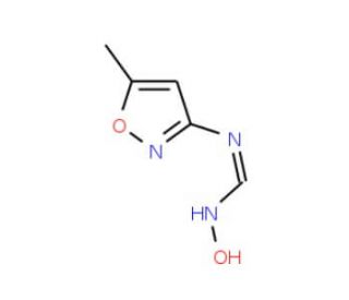 N&prime;-Hydroxy-N-(5-methylisoxazol-3-yl)iminoformamide - chemical structure image