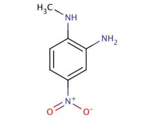 N&prime;-Methyl-4-nitrophenylene-1,2-diamine (CAS 41939-61-1) - chemical structure image
