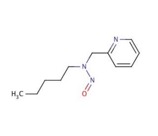 N&prime;-Nitrosopentyl-(2-picolyl)amine (CAS 383417-48-9) - chemical structure image