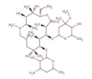 N&prime;,N&prime;-Di(desmethyl) Azithromycin (CAS 612069-27-9) - chemical structure image