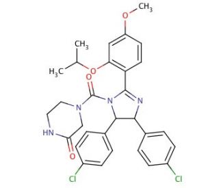 Nutlin-3 (CAS 548472-68-0) - chemical structure image