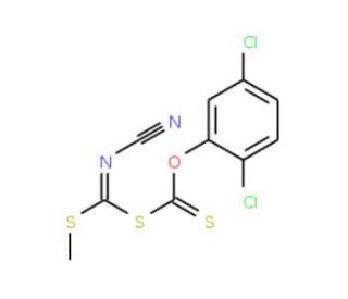 O-(2,5-Dichlorophenyl) S-[cyanamide(methylthio)-methyl] carbonodithioate - chemical structure image