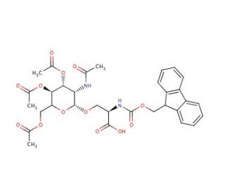 O-(2-Acetamido-2-deoxy-3,4,6-tri-O-acetyl-&beta;-D-glucopyranosyl)-N-&alpha;-(fluoren-9-yl-methoxycarbonyl)-L-serine (CAS 160067-63-0) -