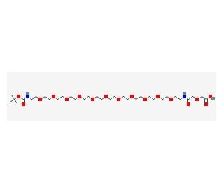 O-[2-(Boc-amino)-ethyl]-O&prime;-[2-(diglycolyl-amino)ethyl]decaethylene glycol - chemical structure image