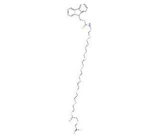O-[2-(Fmoc-amino)-ethyl]-O&prime;-[2-(diglycolyl-amino)ethyl]hexaethylene glycol - chemical structure image