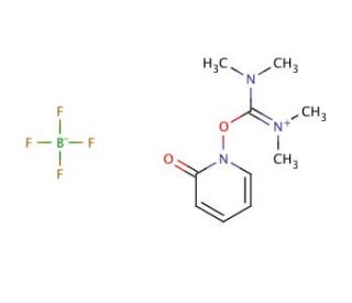 O-(2-Oxo-1(2H)pyridyl)-N,N,N&prime;,N&prime;-tetramethyluronium tetrafluoroborate (CAS 125700-71-2) - chemical structure image