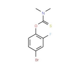 O-(4-Bromo-2-fluorophenyl) dimethylthiocarbamate (CAS 190648-99-8) - chemical structure image