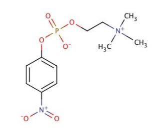 O-(4-Nitrophenylphosphoryl)choline (CAS 21064-69-7) - chemical structure image