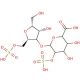 O-(α-L-Idopyranosyluronic acid 2-sulfate-(1-4)-2,5-anhydro-Mannitol-6-sulfate Triammonium Salt - chemical structure image