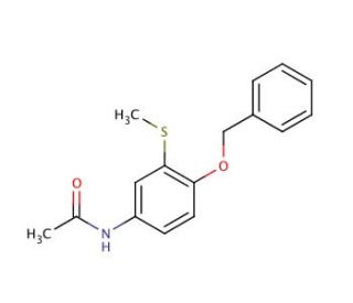 O-Benzyl-S-methyl-3-thioacetaminophen (CAS 1076198-94-1) - chemical structure image