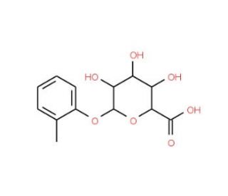 o-Cresol &alpha;-D-Glucuronide (CAS 22904-44-5) - chemical structure image