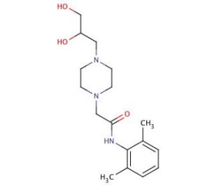 O-Desaryl Ranolazine (CAS 172430-46-5) - chemical structure image