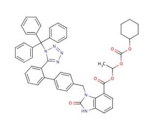 O-Desethyl N-Trityl Candesartan Cilexetil (CAS 934495-65-5) - chemical structure image