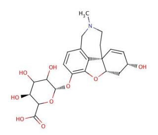 O-Desmethyl Galanthamine &beta;-D-Glucuronide (CAS 464189-54-6) - chemical structure image