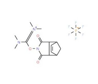 O-(endo-5-Norbornene-2,3-dicarboximido)-N,N,N&prime;,N&prime;-tetramethyluronium hexafluorophosphate (CAS 208462-94-6) - chemical structu