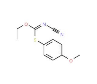 O-Ethyl S-(4-methoxyphenyl) N-cyanocarbonimidothioate - chemical structure image