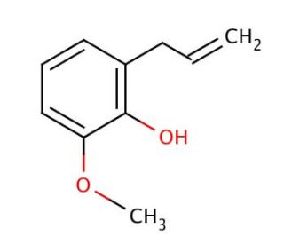 o-Eugenol (CAS 579-60-2) - chemical structure image