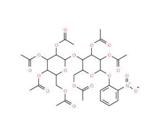 o-Nitrophenyl &beta;-D-Cellobioside Heptaacetate - chemical structure image