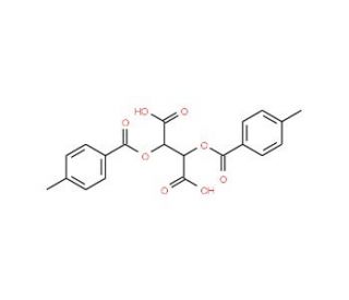 (&minus;)-O,O&prime;-Di-p-toluoyl-L-tartaric acid (CAS 217968-14-4) - chemical structure image