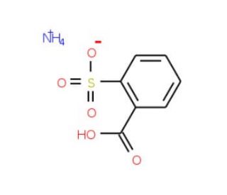 o-Sulfobenzoic acid, ammonium salt (CAS 6939-89-5) - chemical structure image