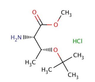 O-tert-Butyl-L-threonine methyl ester hydrochloride (CAS 71989-43-0) - chemical structure image