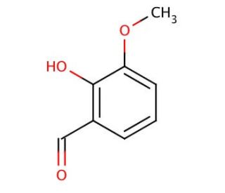 o-Vanillin (CAS 148-53-8) - chemical structure image