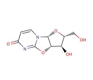 O2,2&prime;-Cyclouridine (CAS 3736-77-4) - chemical structure image